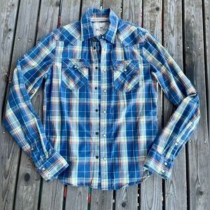 HOLLISTER Men’s Y2K Long Sleeve Button Up